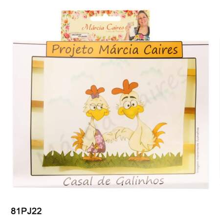 Projeto Márcia Caires Casal de Galinhos 81PJ22 Und